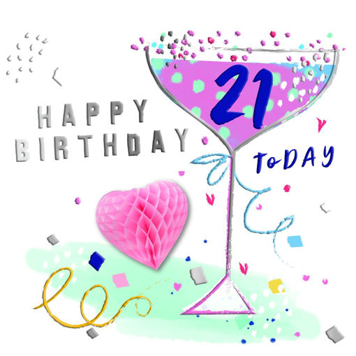 Picture of 21 TODAY BIRTHDAY CARD